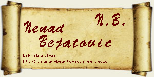 Nenad Bejatović vizit kartica